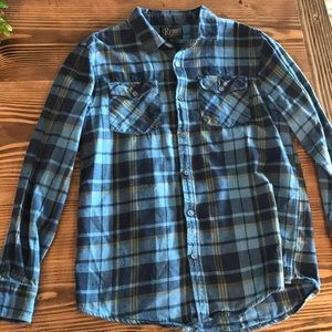 Men’s casual long sleeve button up flannel
